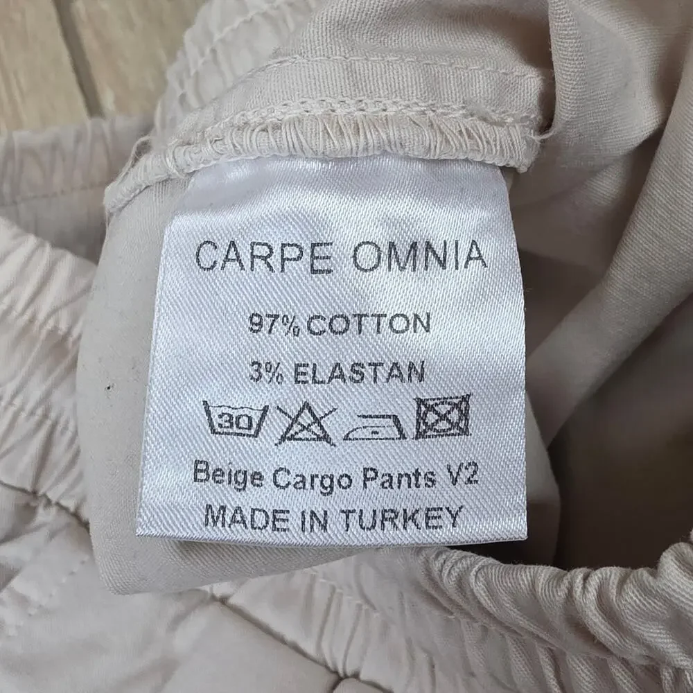 Carpe Omnia Beige Cargo Pants V2 Mens XL Utility Tactical Multi Pocket Jogger